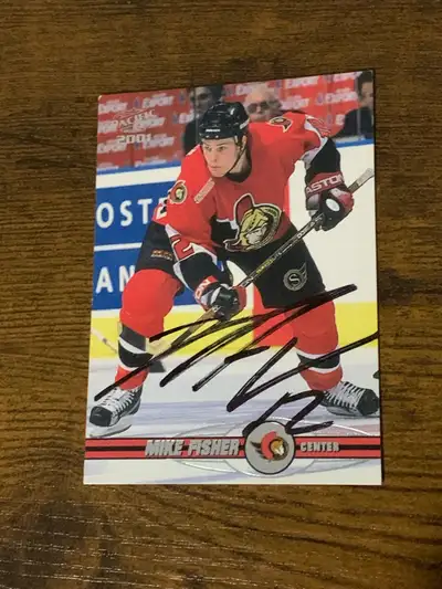 Mike Fisher Autographed card Ottawa Senators Pacific 2001, View more