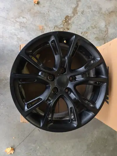These Black 18 inch alloy rims are from a 2023 Chrysler Pacifica van and are in excellent condition....