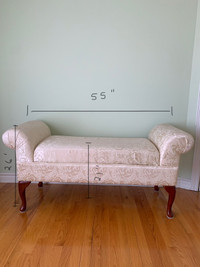 Upholstered bedroom bench