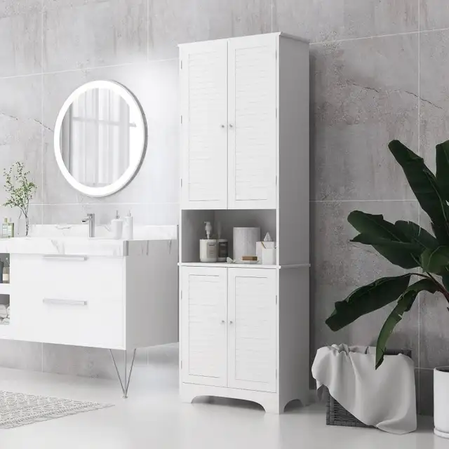 72" Tall Bathroom Storage Cabinet, Slim Bathroom Cabinet  in Storage & Organization in Markham / York Region - Image 10