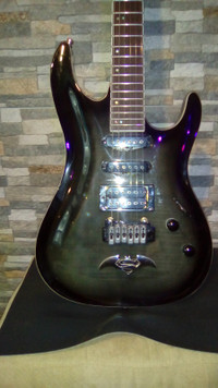 Grey burst Flametop Electric Guitar
