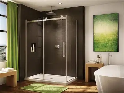 Fleurco Novara NOV24836-11-40CW In-line SHOWER door $ panel NEW, View more