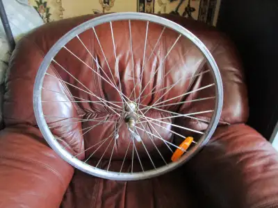Bicycle. Front wheel in good condition., View more