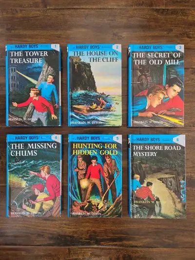 Hardy Boys hardcover books #1 - 6, View more