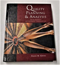 Quality Planning & Analysis 4th Edition Very Good Condition