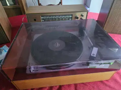telefunken vintage stereo system idler tuner table, View more