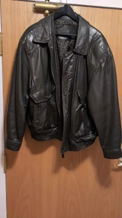 MEN’S LEATHER BOMBER JACKET, View more