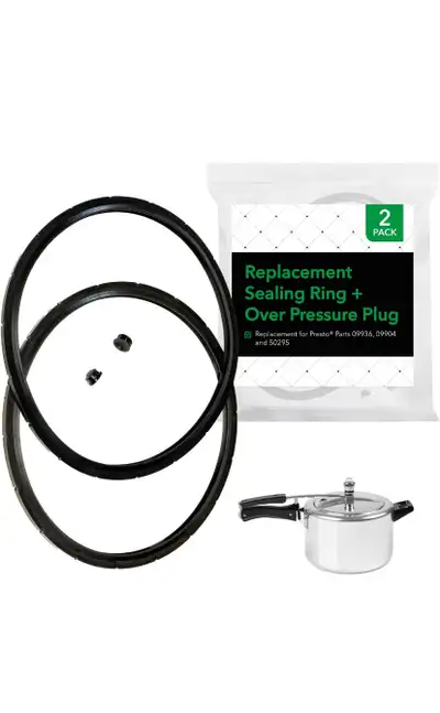 Presto Sealing Ring and Overpressure Plug, View more