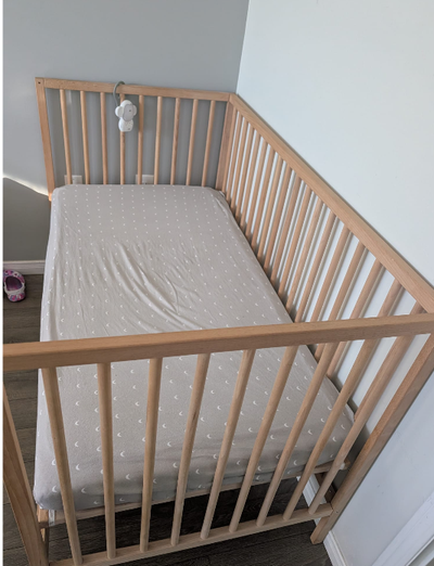 Used IKEA Baby Crib – Clean, Sturdy & Ready to Use, View more