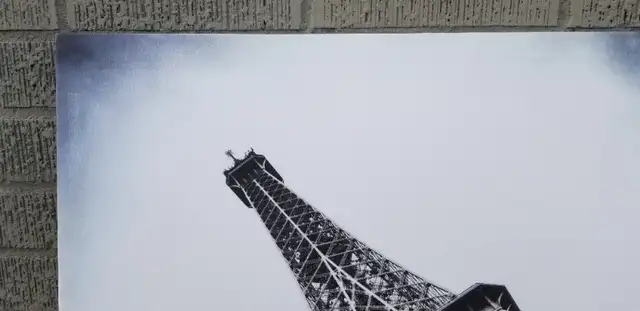Eiffel Tower Paris framed canvas print stretched over wood frame in Arts & Collectibles in Ottawa - Image 5