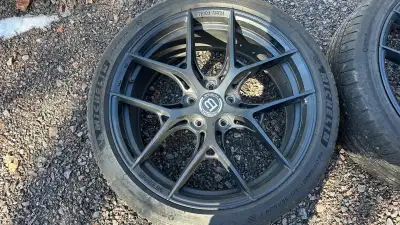 Braelin BR14 rims ($1475 new) and 235/40ZR19 Michelin Pilot Sport A/S 4 performance tires($1,517 new...