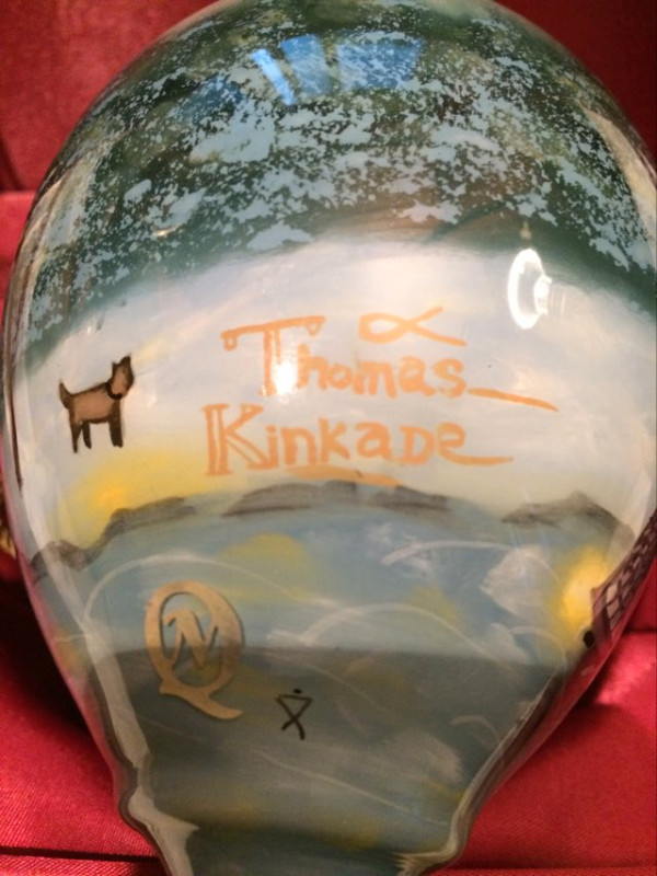 Ne'Qwa Art Thomas Kinkade Christmas  blown glassdecoration, dans Art et objets de collection  à Laval/Rive Nord - Image 3