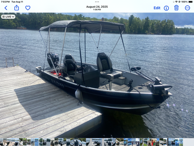 Lund 14ft. Fury aluminum with 25HP Mercury EFI Brand new trolling motor battery 55lb thrust Mini Kot...
