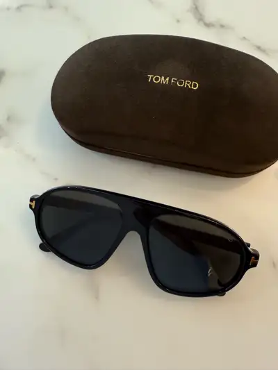 Men’s sunglasses with case and box, View more