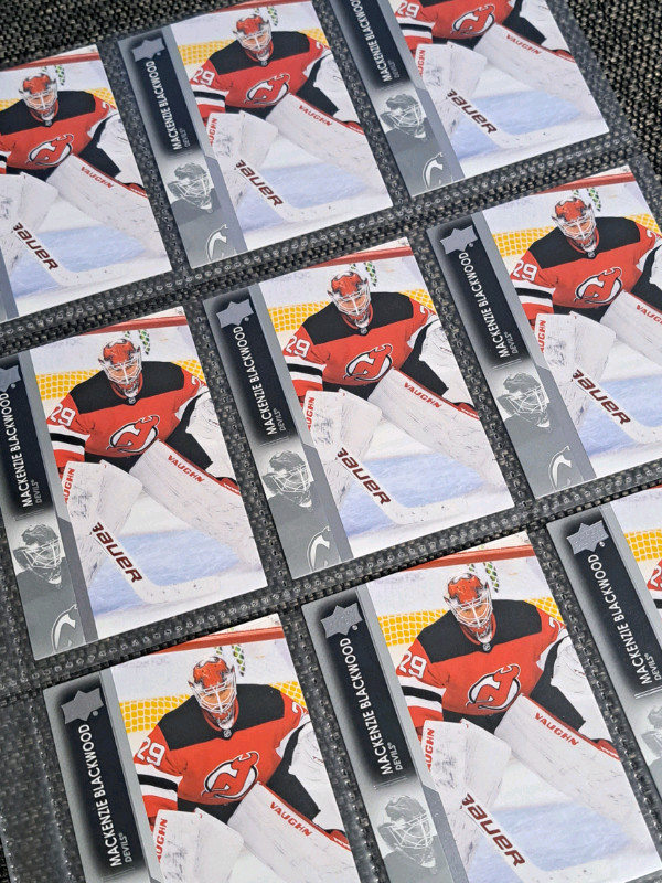 Mackenzie Blackwood hockey cards  in Arts & Collectibles in Oshawa / Durham Region - Image 2