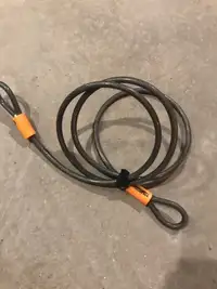 Assorted kryptonite security cables