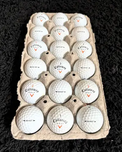 18 Callaway HX Hot Golf Balls, View more
