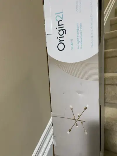 Origin 21 Shaye 6 -Light Brushed Gold Modern Chandelier, View more