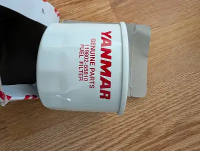 Two unused Yanmar fuel filters, originally bought for 4JH5E. Check fitment to other engines. Will th...