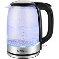 YIYOBEATFO Electric Kettle,1.7L Glass Hot Water Boiler Kettle.