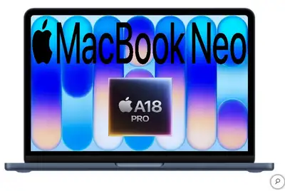 Apple MacBook NEO 13'' 256GB A18 PRO Chip 6Core 8GB MHFF4LL/A, View more
