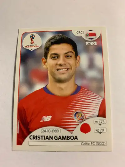 2018 PANINI FIFA WORLD CUP RUSSIA STICKERS C. GAMBOA #396 COSTA RICA NM/MT. Hello buyer, If you see...