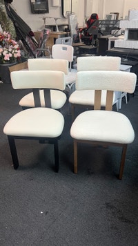 Modern Dining Chair, Curved Backrest Upholstered Markham / York Region Toronto (GTA) Preview