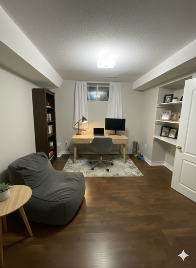 Available Immdeiately Newmarket: 1 BR + den basement apt. available for rent from February 1, 2026 A...