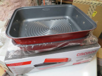 "Circulion" double, non stick roaster, mint , new , never used!