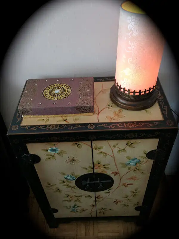 Cabinet Oriental Hand Painted Display Storage Cabinet - $475 ((Y in Hutches & Display Cabinets in City of Toronto - Image 3