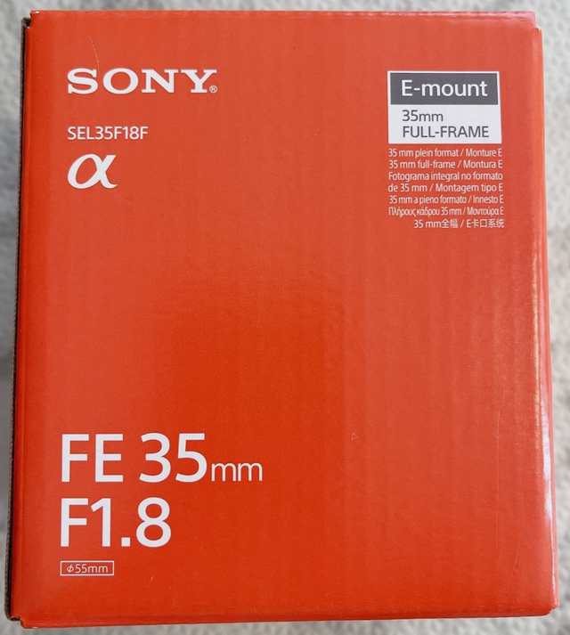 Sony FE 35mm f1.8