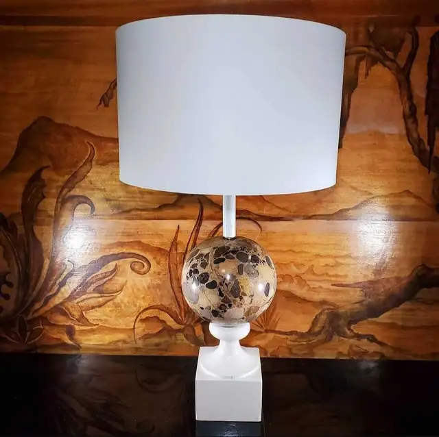 Vintage terrazzo marble lamp in Arts & Collectibles in City of Toronto - Image 9