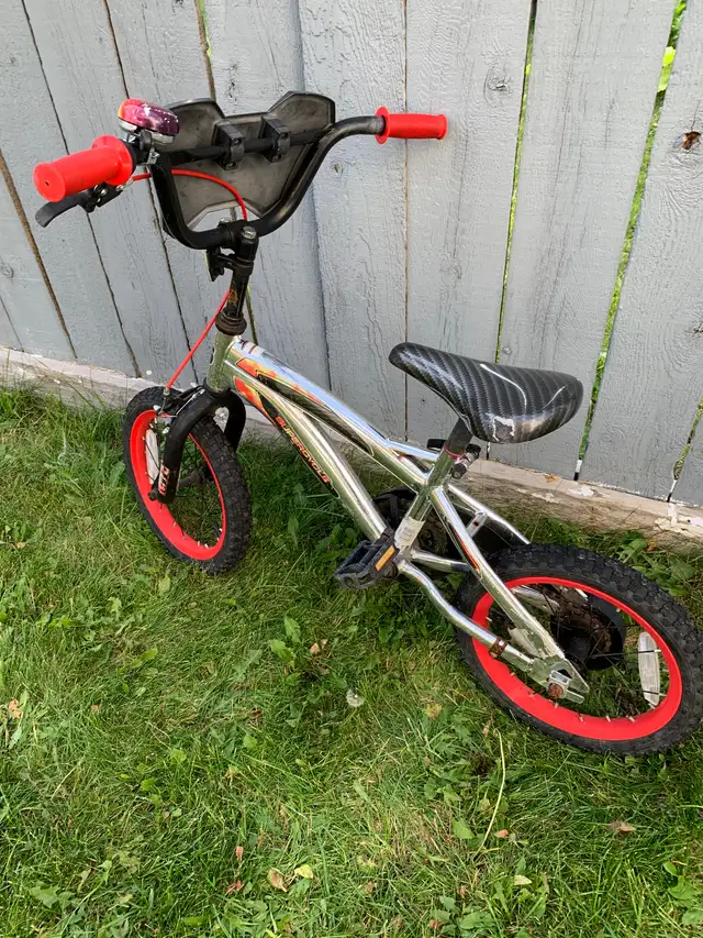 Kid 14" Red and Silver Bike in Kids in Edmonton - Image 5