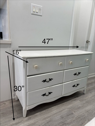 Large wood dresser, View more