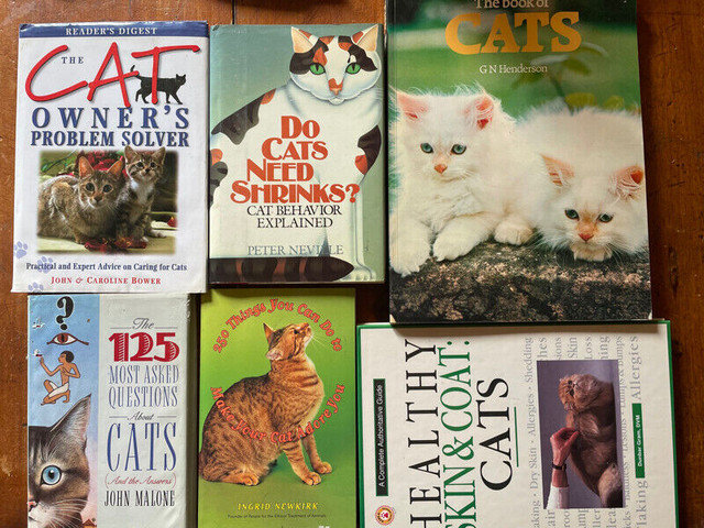 Lot of 6 Cat Books in Non-fiction in Mississauga / Peel Region