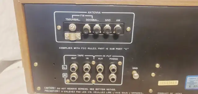 stereo   Vintage NIkko  Receiver Model NR-615  30watts/ch in Stereo Systems & Home Theatre in Mississauga / Peel Region - Image 9