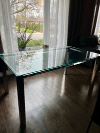 Glass Top Dining Table Perfect Condition