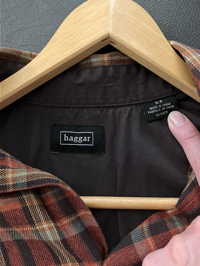 Haggar Flannel Plaid Button Up Shirt in Men's in Winnipeg - Image 3