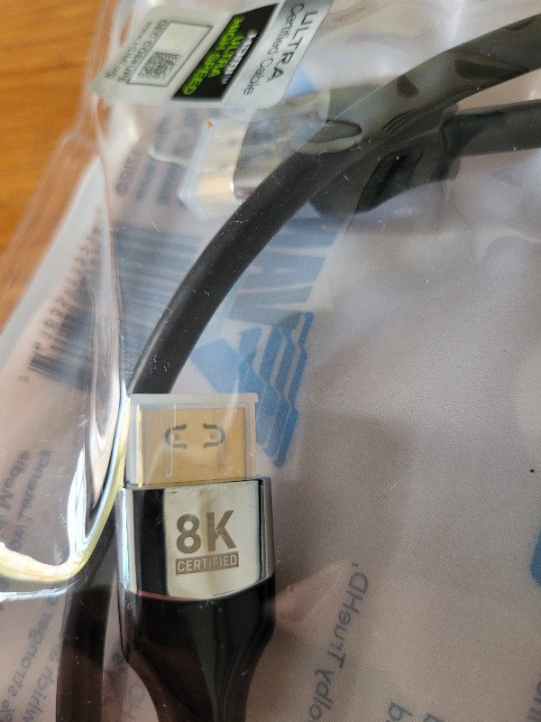 ultra high-speed HDMI cable. cert 8k HDR/eARC ultra HD, 3ft long in Video & TV Accessories in Peterborough - Image 4