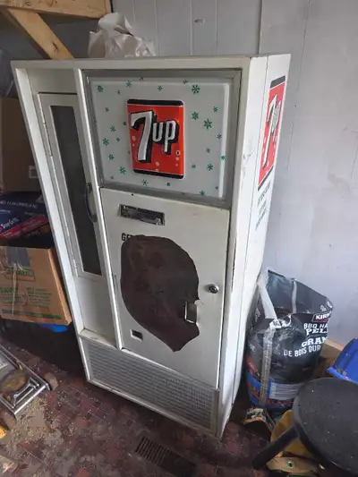 vintage 7-up machine, View more