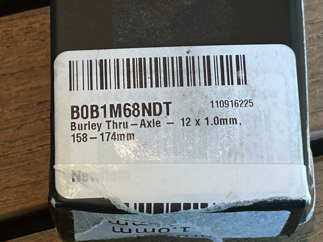 Burley Thru Axle – New – 12 x 1.0mm, 158-174mm in Frames & Parts in Markham / York Region - Image 11