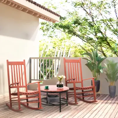 Wooden Porch Rocking Chair Outdoor Patio Rocker Garden Single Le, View more