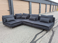 Free Delivery -Grey Modular Ikea Soderhamn Sectional Couch/Sofa
