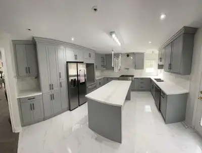 Full Kitchen Cabinetry Set with Island, View more