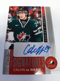 Calvin de Haan 2013-14 O-Pee-Chee Team Canada Signatures #TC-CD