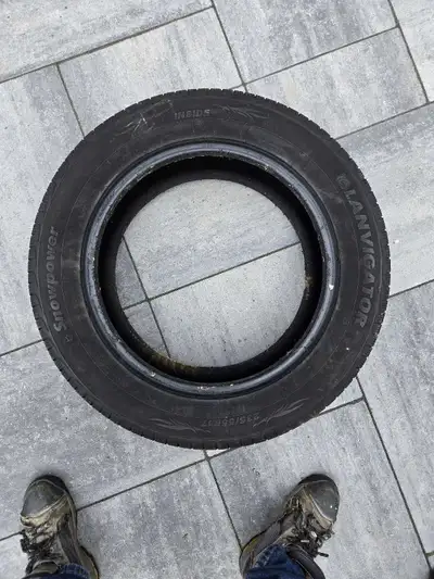 Selling a used set of four Snowpower Lanvigator tires. The size is 235/55R17. Manufactured in 2020 b...