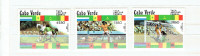 CABO  VERDE (CAP VERT). Set de 3 timbres "TACA A.CABRAL", 1982.