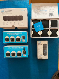 5 Blink camera kit plus doorbell