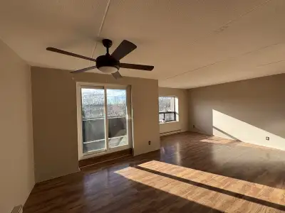 This secure apartment is available for rent, featuring spacious living areas and plenty of natural l...