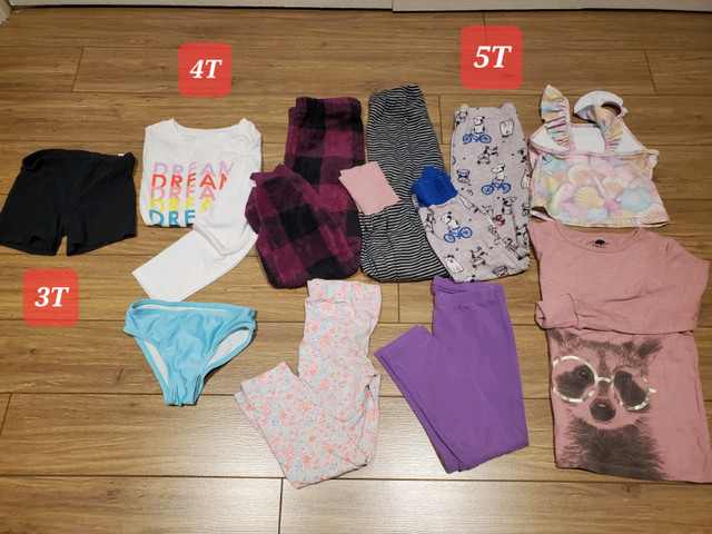 Ensemble lot Vetements 10 mcx 3T 4T et 5T Fille Gap Kids Oshkosh dans Vêtements - 5T  à Ouest de l’Île